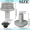 For INTEX Pool Water Spray Connector Kit Anti-Clog Filter Strainer Kit Swimming Pool Water Jet Connector Pools Screen Inlet Nozzle Hose Connection Above Ground Pools Accessories
