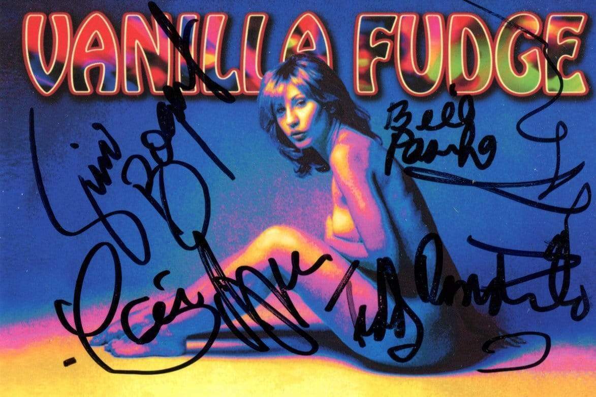 Vanilla Fudge ROCK BAND autographs, In-Person signed Photo Poster painting