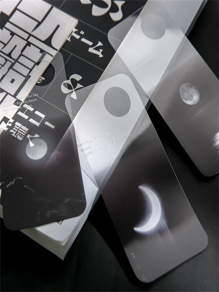 1pc Moonlight Print Random Bookmark