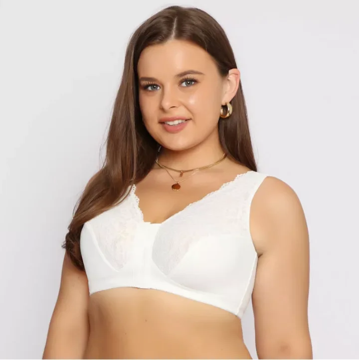 FULL COVERAGE FRONT HOOKS WIRELESS LACE BRA(BUY 1 GET 1 FREE)