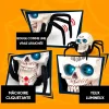 Jouet télécommandé d'araignée de crâne d'halloween