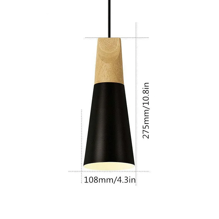 Morandi Pendant Light Multi-Shaped, Wood & Metal