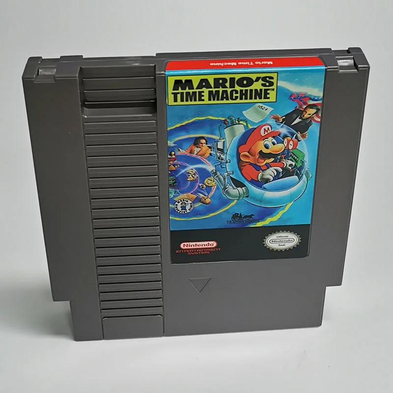 Mario's Time Machine For Nintendo NES - 8 Bit Game Cartridge