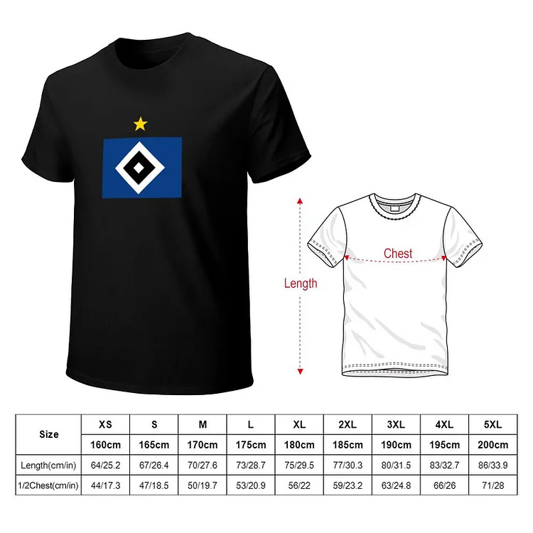Hamburger SV Core Stretch Slim Cneck Gildan Tee T-Shirt Herren
