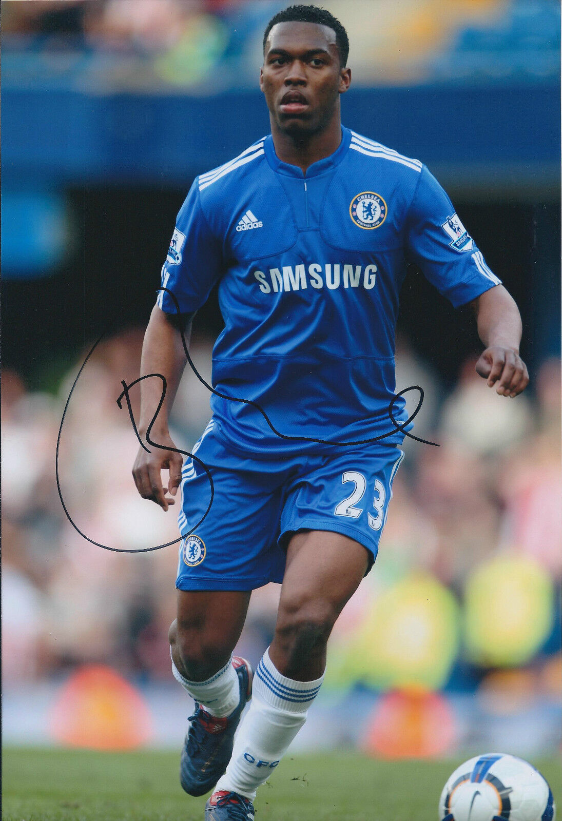 Daniel STURRIDGE Authentic SIGNED COA Autograph 12x8 Photo Poster painting AFTAL Chelsea