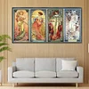 (US Only)Four Season Goddess Printed Cross Stitch Kit 90x50cm DIY 11CT Thread Art Work