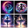 (Multi-Style) Sailor Moon Silhouette-11CT Stamped Cross Stitch 40*40cm/15.75*15.75in