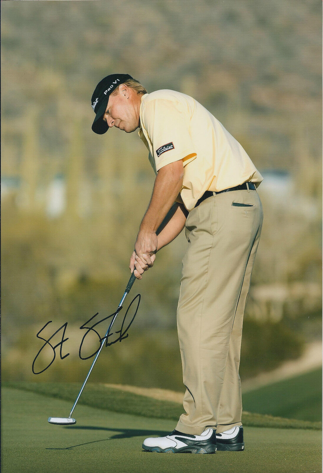 Steve STRICKER SIGNED AUTOGRAPH 12x8 Photo Poster painting AFTAL COA US PGA Tour WINNER