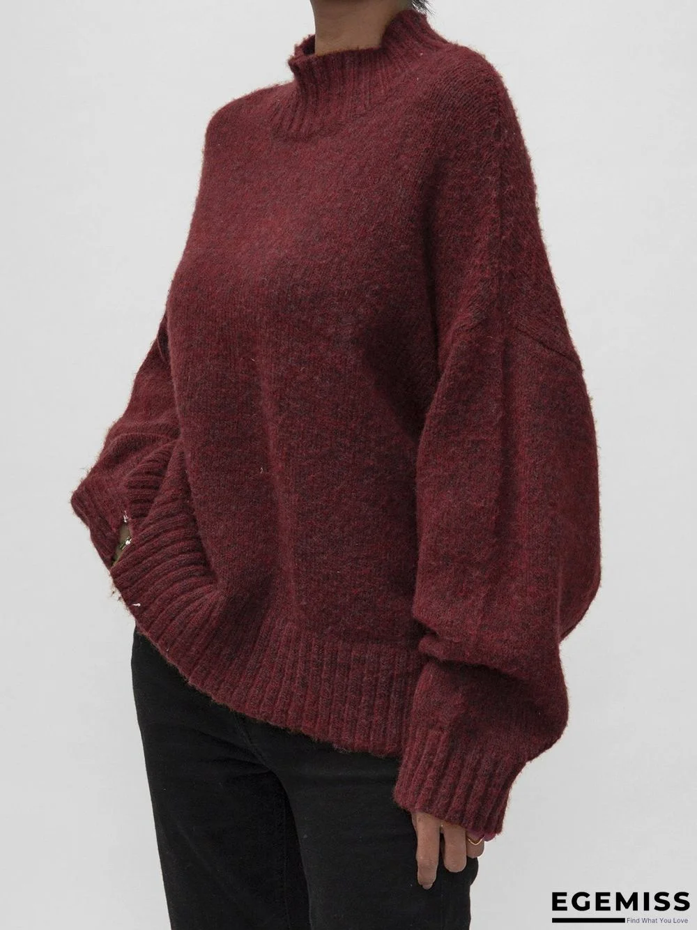 Brown Knitted Sweater | EGEMISS