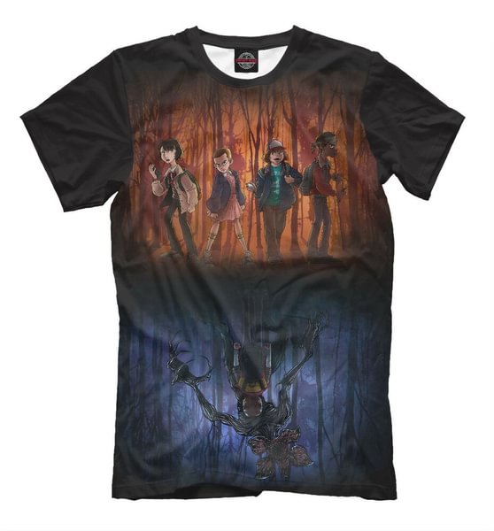 Stranger Things T-Shirt - Hd Print Mystic Tv Series Tee Horror Movie Fantasy - Life is Beautiful for You - SheChoic