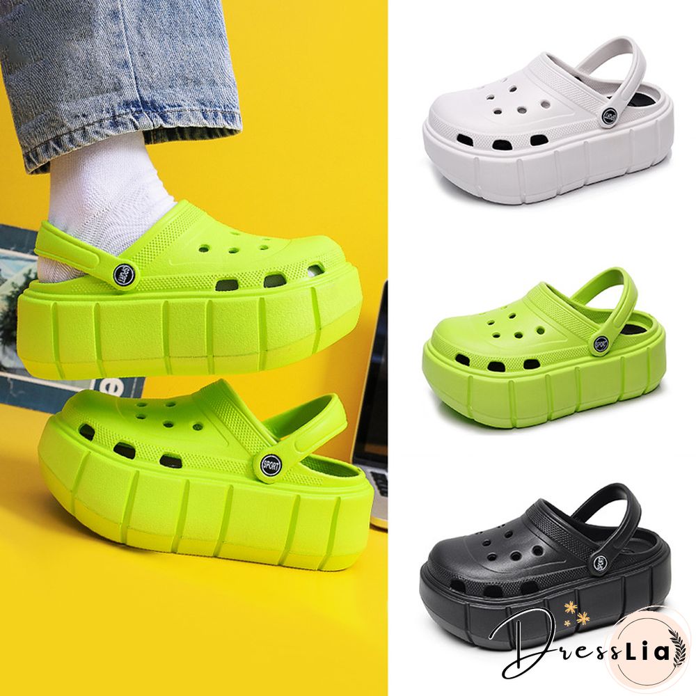 Platform Sandals Summer Women Slippers 6cm Wedges Sandals Outdoor Clogs Thick Street Beach Slide Flip Flops Garden Shoes