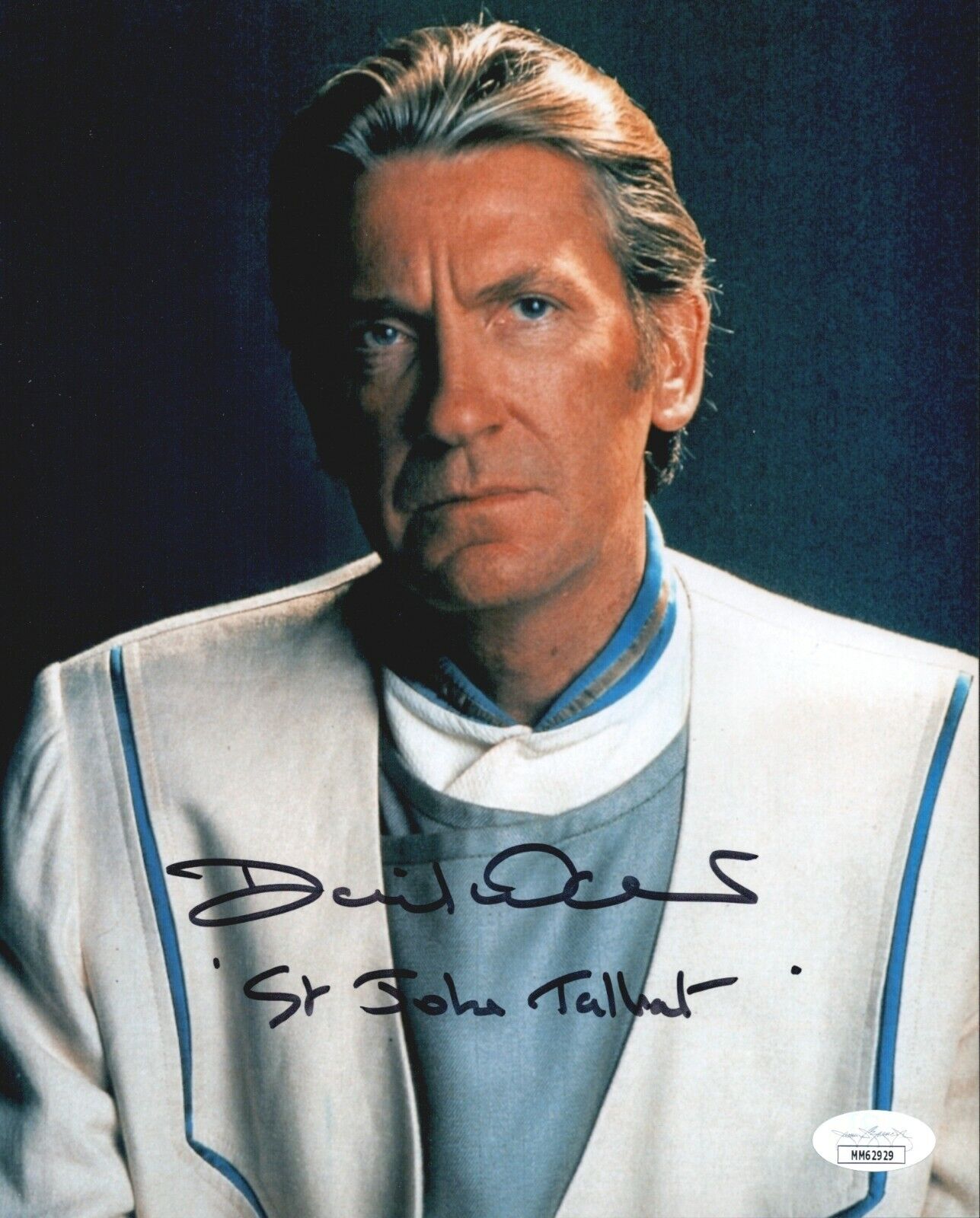 DAVID WARNER Signed St. John Talbot STAR TREK 8x10 Photo Poster painting Autograph JSA COA Cert