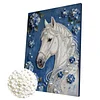 DIY Pearl Painting Horse for Home Wall Decor with Frame(30x40cm)