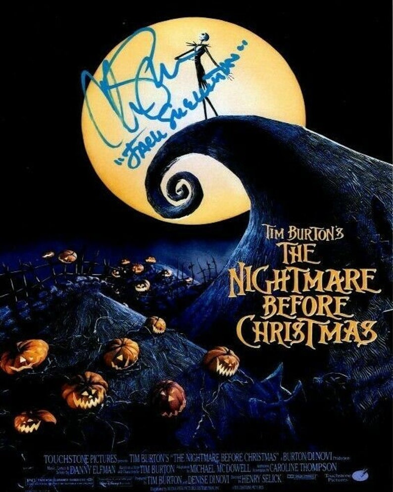 Chris sarandon signed the nightmare before christmas jack 8x10 Photo Poster painting