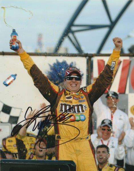 KYLE BUSCH Signed NASCAR 8 x 10 Photo Poster painting Autographed