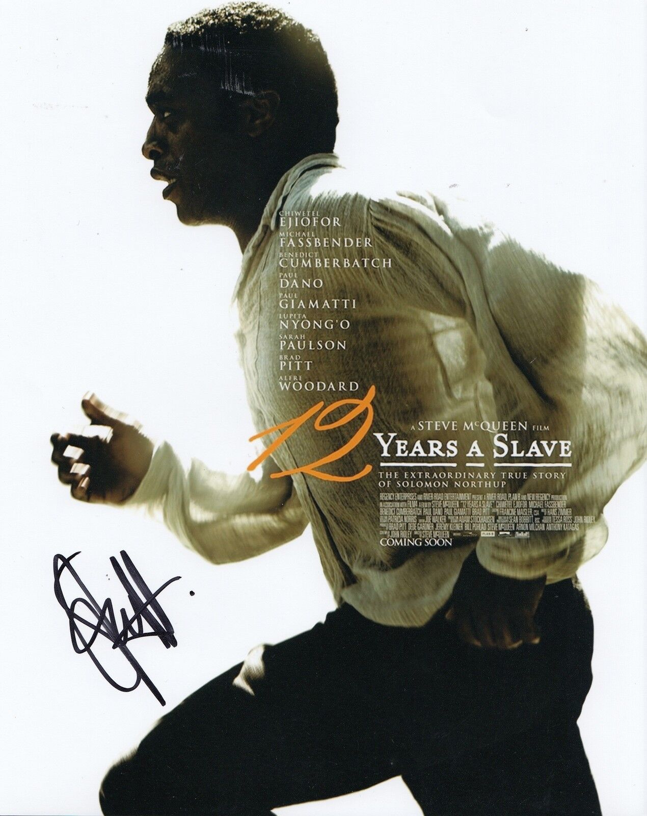 STEVE MCQUEEN signed (12 YEARS A SLAVE) MOVIE Poster 8X10 *DIRECTOR* Photo Poster painting W/COA