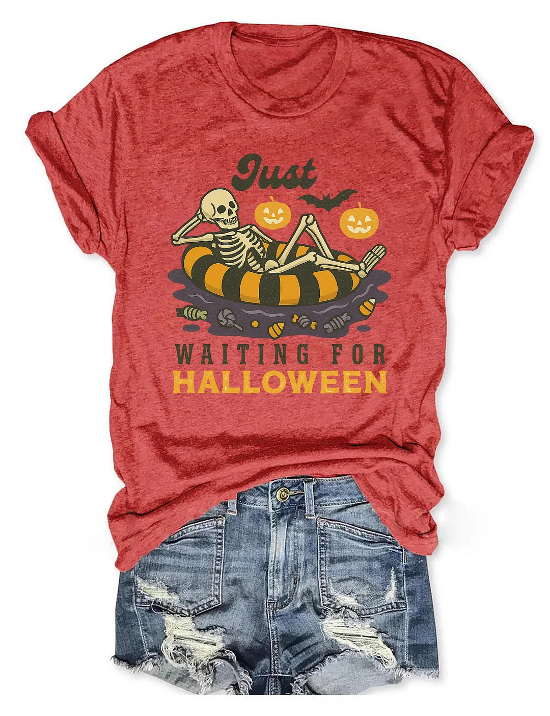 Just Waiting For Halloween T-shirt