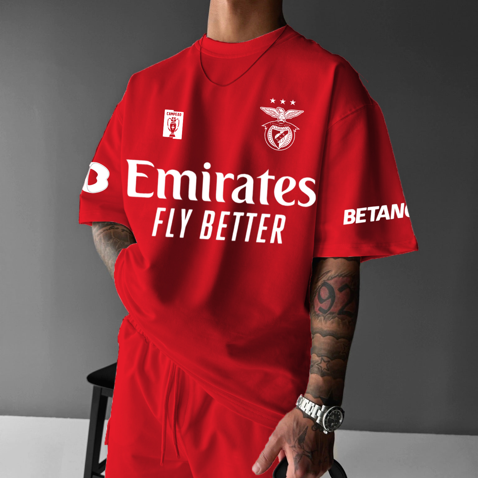  Vibrant Red Sports Jersey for Casual and Active Wear