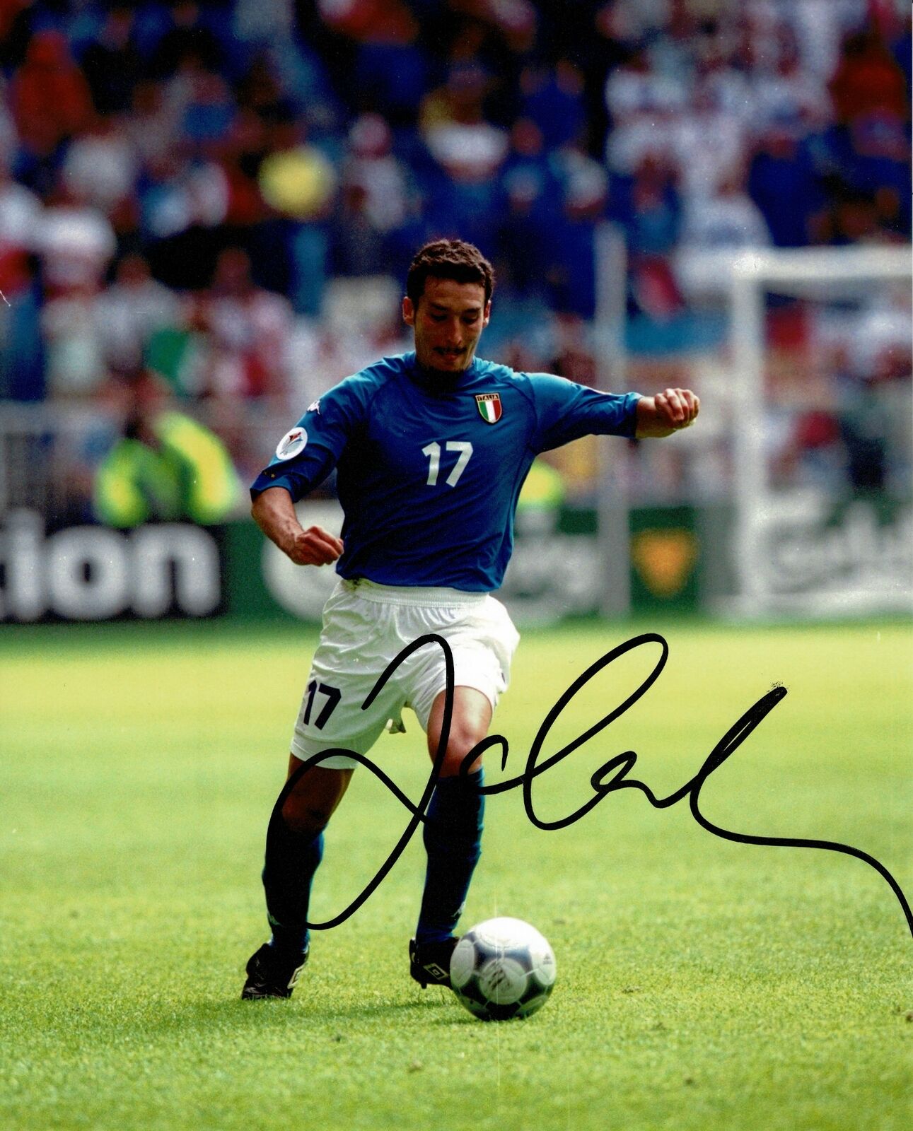 Gianluca Zambrotta Signed 10X8 Photo Poster painting Italy GENUINE SIGNATURE AFTAL COA (1290)