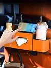 Car Back Seat Organizer with Cup Holder Tissue Box and Hooks Travel Accessories