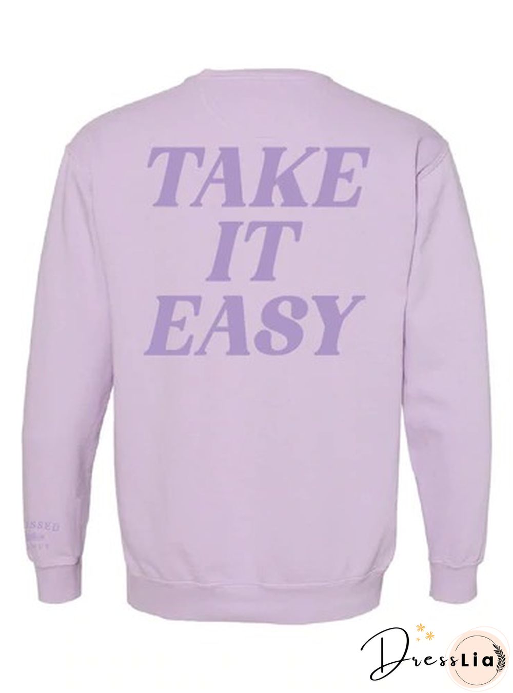 Take It Easy Print Sweatshirt Women