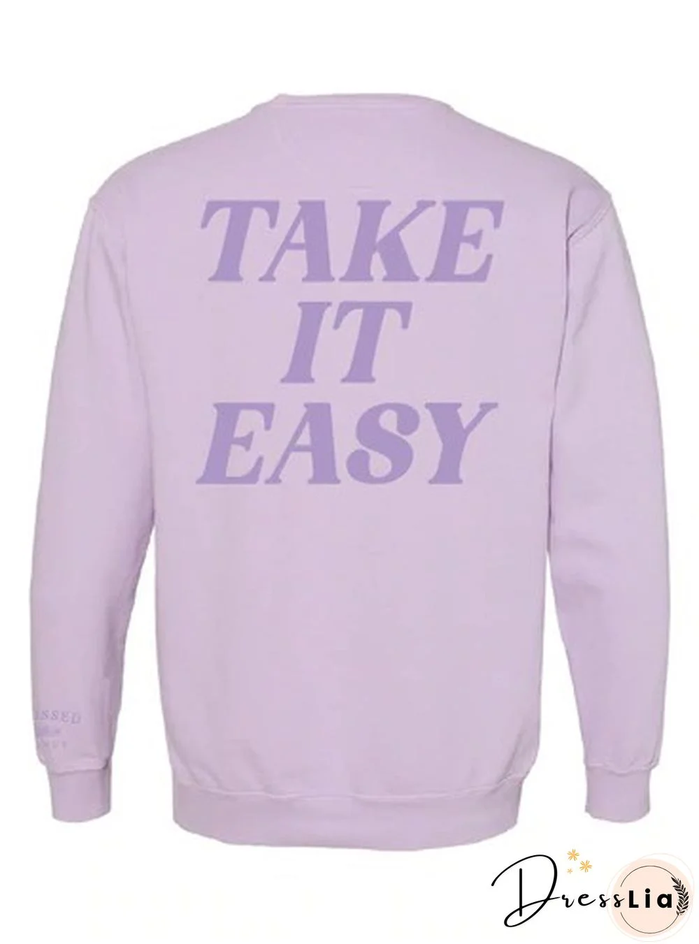 Take It Easy Print Sweatshirt Women