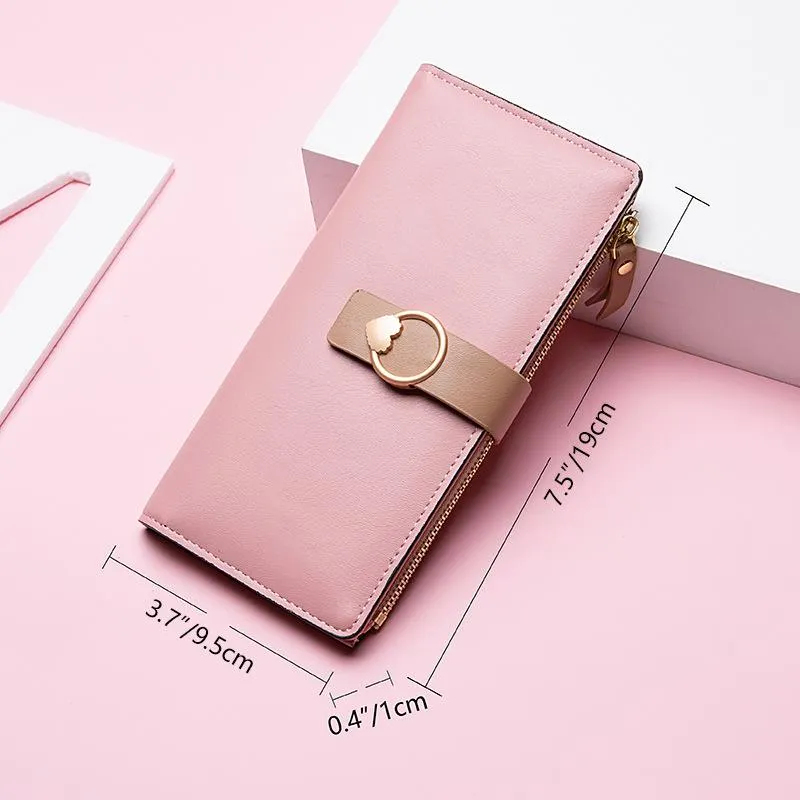 Wallet Long Girls New 2022 Zipper Embroidery Clutch Wallet Card Bag
