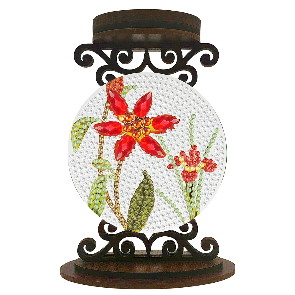 DIY Flower Diamond Painting Candle Holder Ornaments Aromatherapy Candle Holder