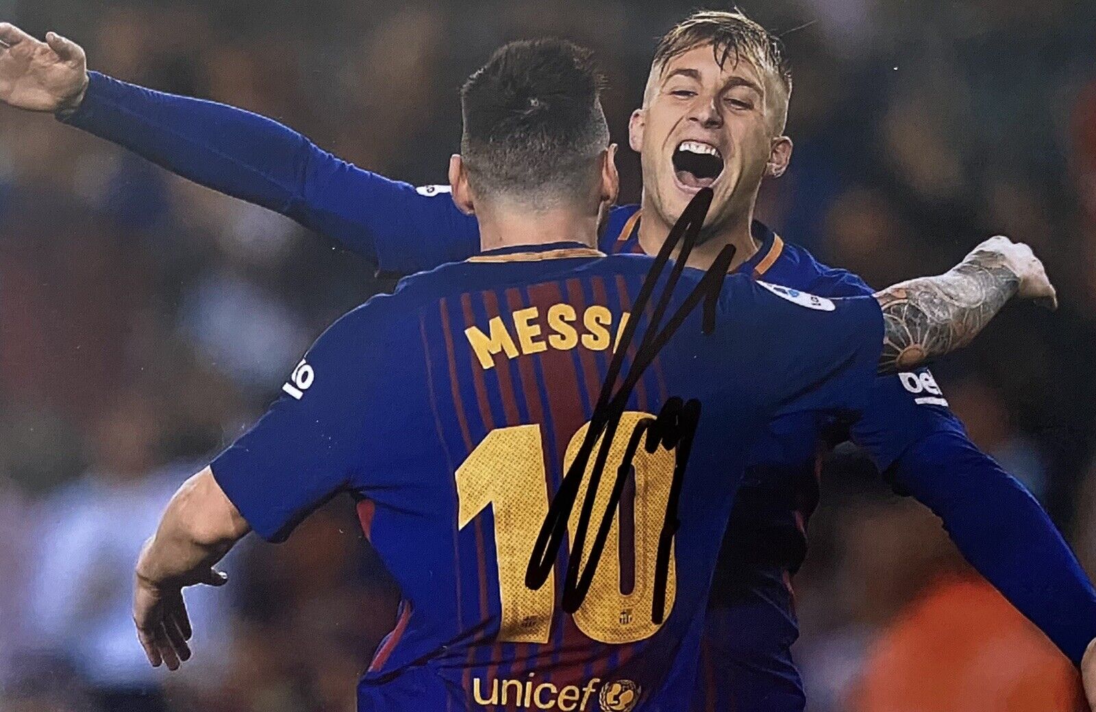 Gerard Deulofeu Genuine Hand Signed Barcelona 6X4 Photo Poster painting