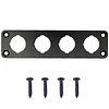 Rocker Switch Panel, Rocker Toggle Switch Aluminum Housing Bracket for Car Truck Marine Boat RV Vehicle, Waterproof Panel