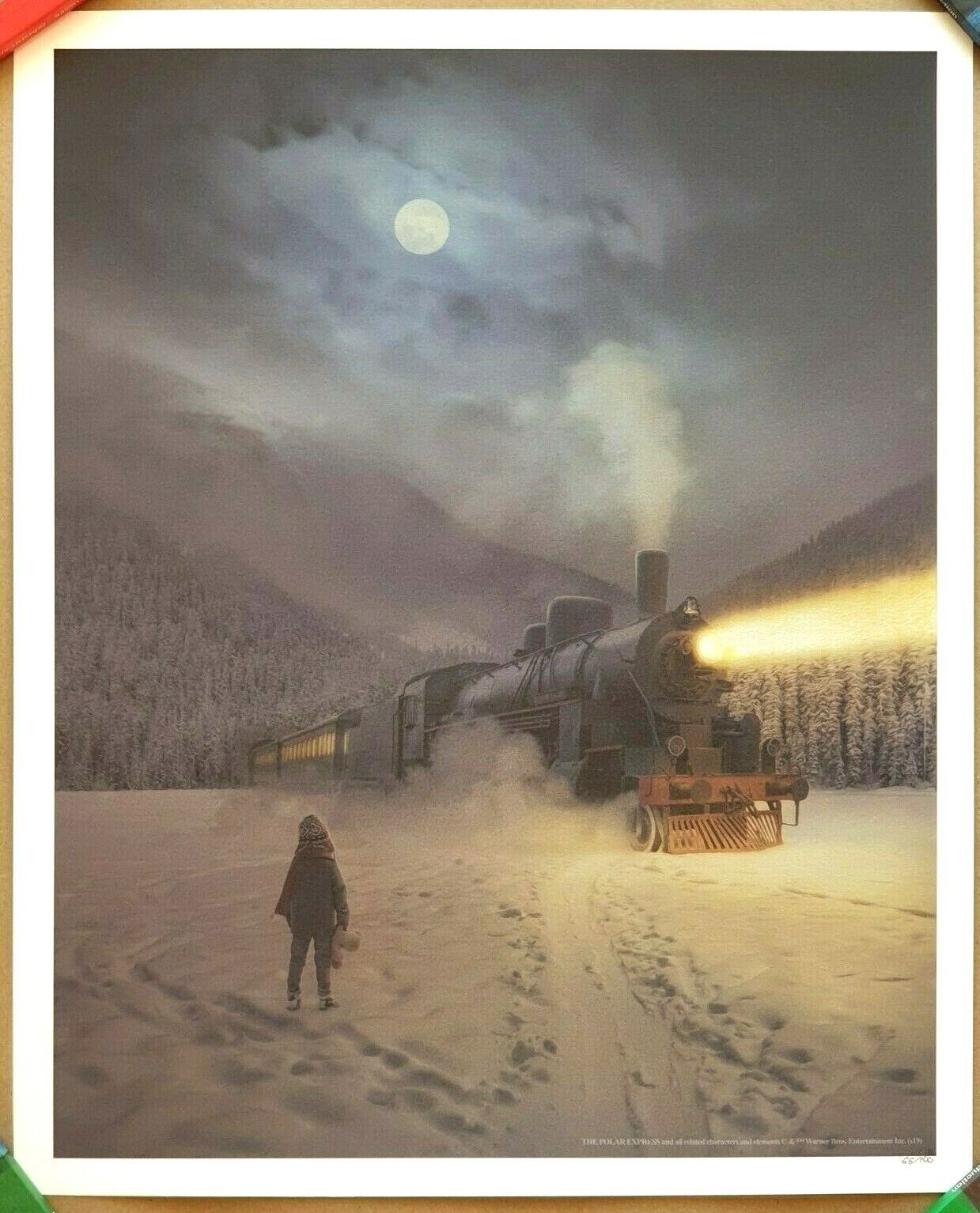 STUART HOLROYD - THE POLAR EXPRESS Ltd Edition Giclee Poster /100 Tom Hanks