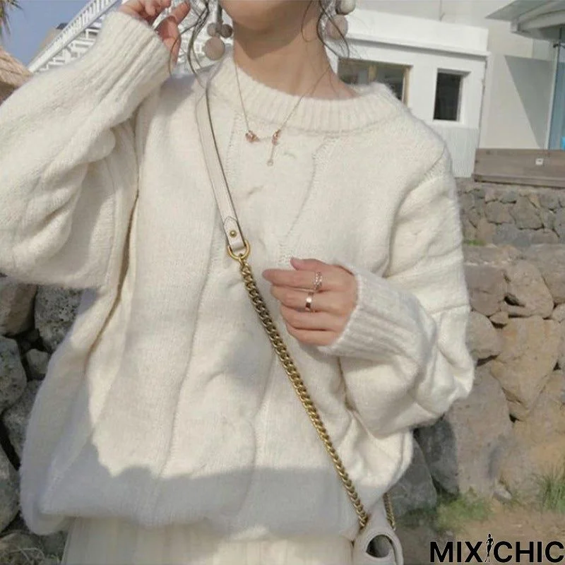 Lazy Wind Loose Pullover Sweater