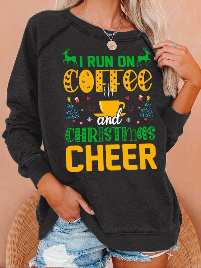 Lilicloth X Jessanjony I Run On Coffee And Christmas Cheer Women's Sweatshirts