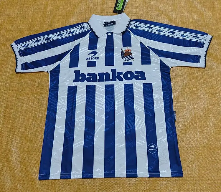 94-95 Real Sociedad Home Football Shirt &ndash; 1:1 Thai Quality