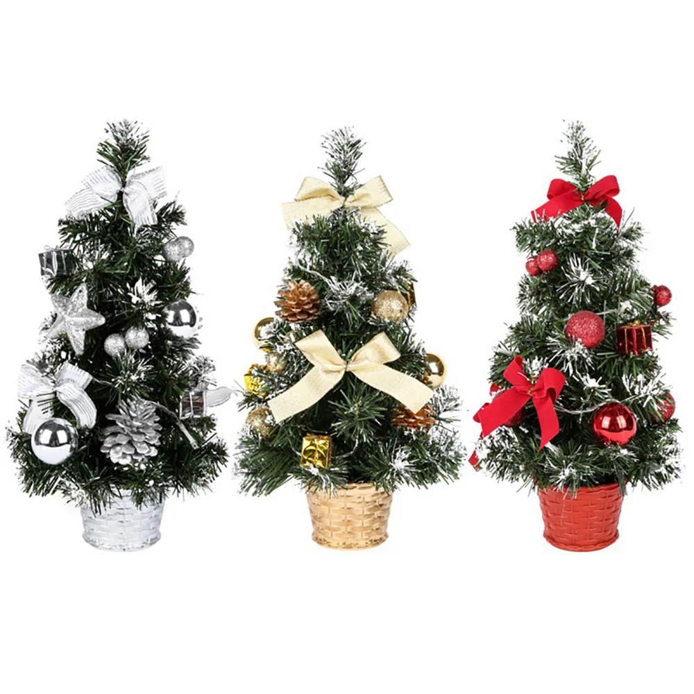 Holiday props new countertop decoration Christmas tree lights ornaments gifts