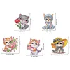 5Pcs Katze schütteln Auto - 5d DIY Handwerk Ornament