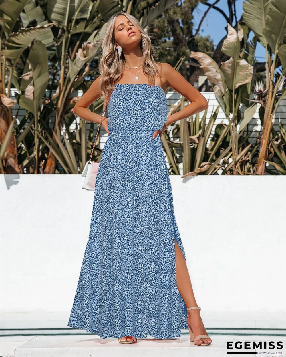 Bohemian holiday cotton floral dress | EGEMISS