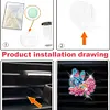 (US Local)Diamond Painting Car Aromatherapy Vent Clip Bling Air Vent Decorations (B)