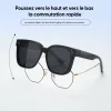 Lunettes polarisantes de soleil myopes grande taille