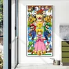 (Grande Taille) Super mario-plein diamant rond peinture-45 * 75cm