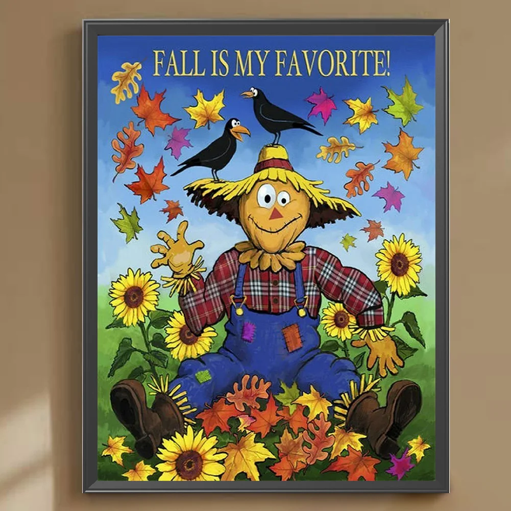 Diamond Painting - Full Round Drill - Scarecrow(Canvas|30*40cm)