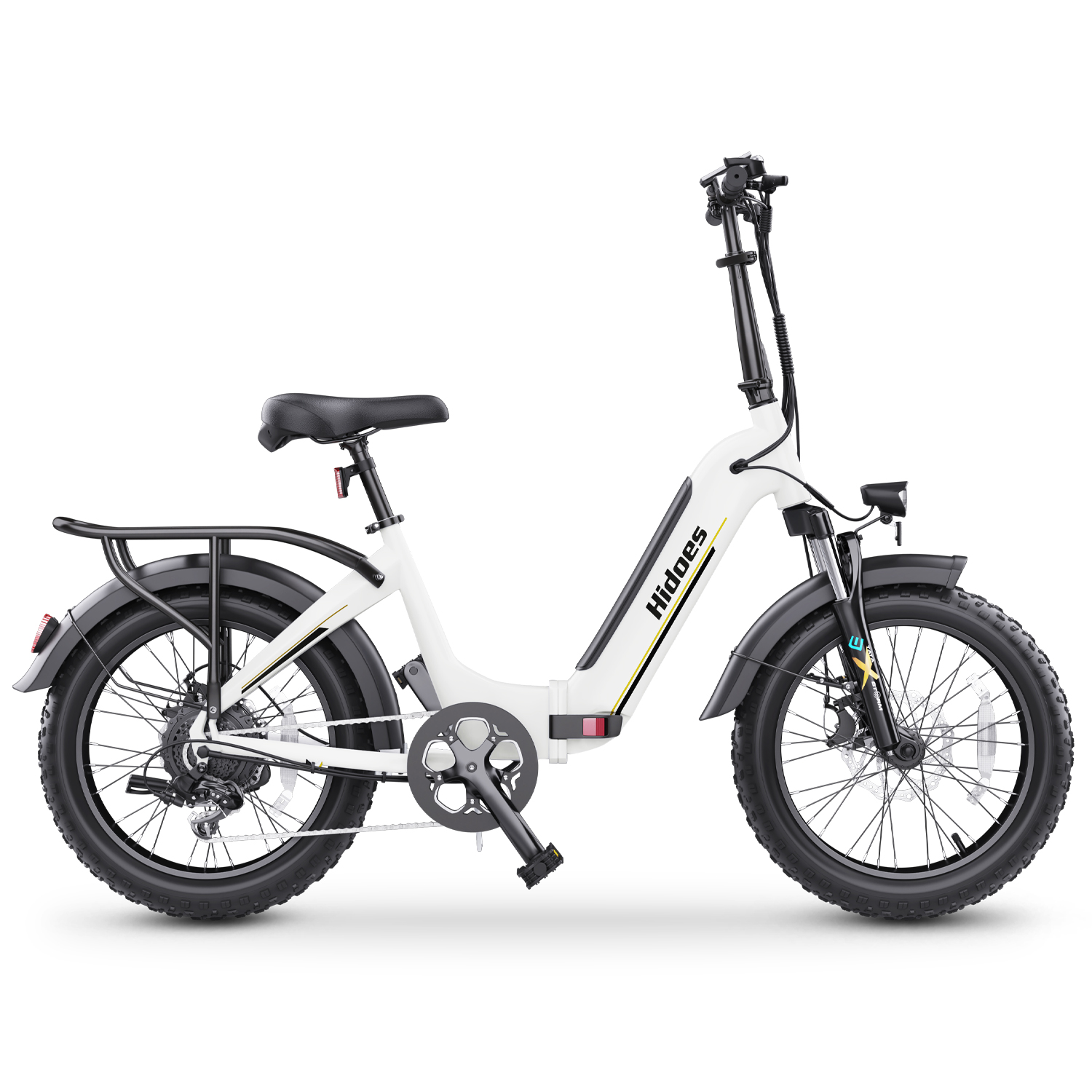 Hidoes BF1 750W Motor 48V 13Ah Battery 25 MPH (40 KM/H) Max Speed Folding Electric Bike with 20"*4" Fat Tire Ienyrid-eu