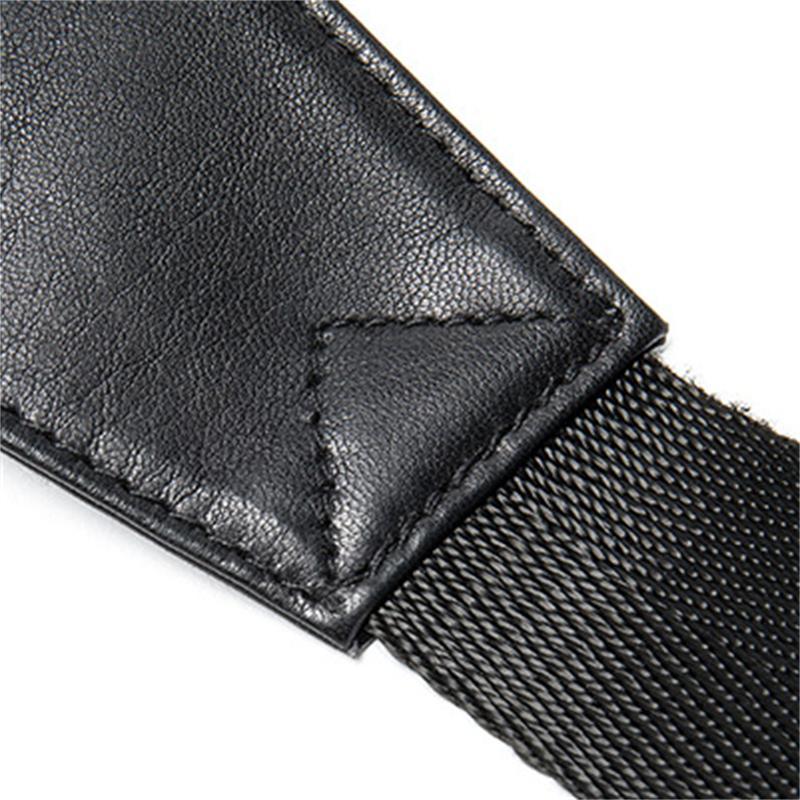 Men's Lightweight Leather Chest Bag Multi-Compartment Sports Waist Bag Crossbody Bag