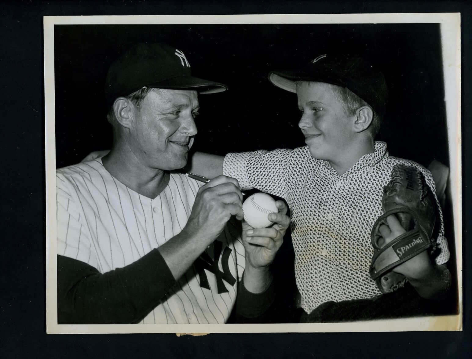 Manager Ralph Houk & Ralph Houk of New Caanan 1961 Press Photo Poster painting New York Yankees