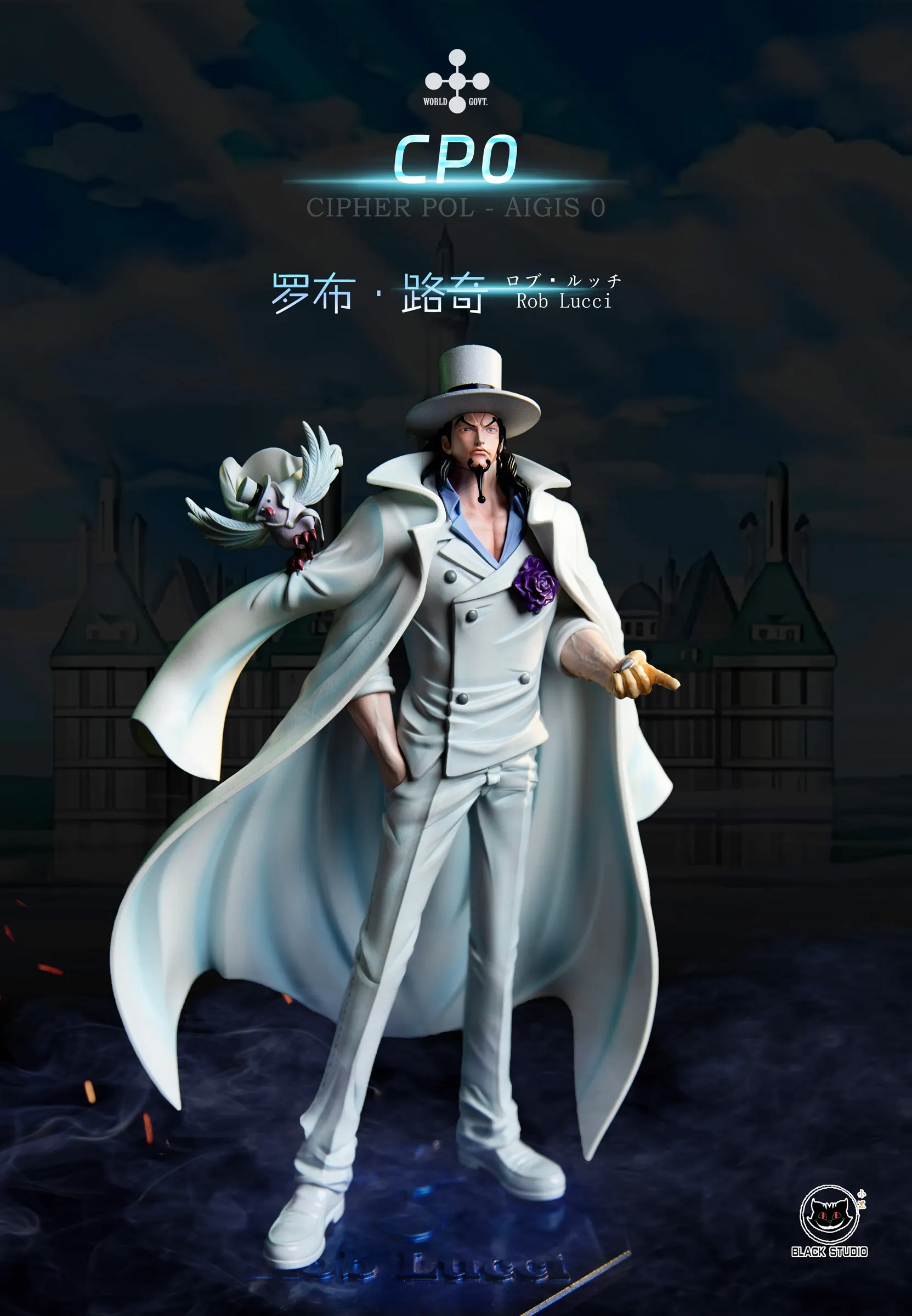 CP0 Rob Lucci & Kalifa - ONE PIECE Resin Statue - Black Studios