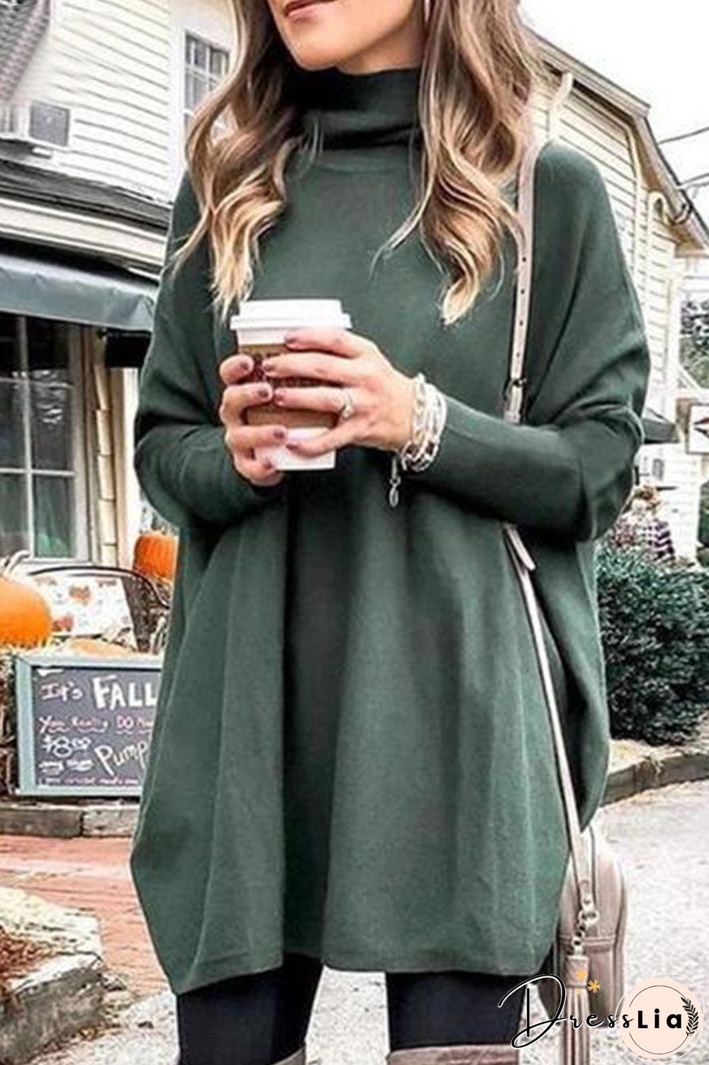 Fashion Casual Solid Half A Turtleneck Tops(3 Colors)