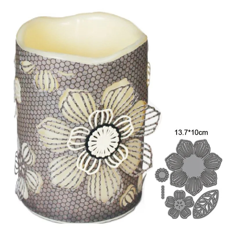 Christmas Flowers Metal Cutting Dies Stencils for Diy Scrapbooking dies Decor Cards Photo Embossing Die Cut Craft Dies New 2020