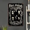 Black Sabbath - Panneaux en &eacute;tain m&eacute;tallique(20*30cm/30*40cm) - Musique