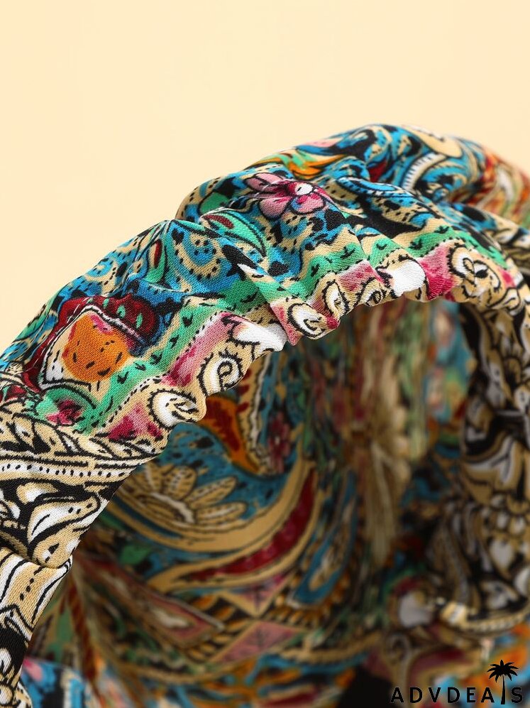 Flower Print Headband