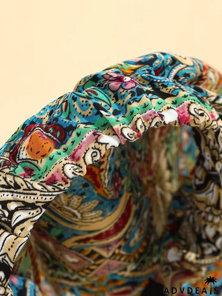 Flower Print Headband